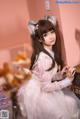 Coser@蠢沫沫 (chunmomo) Vol.043: 粉透明女仆 (34 photos) P34 No.018ea0